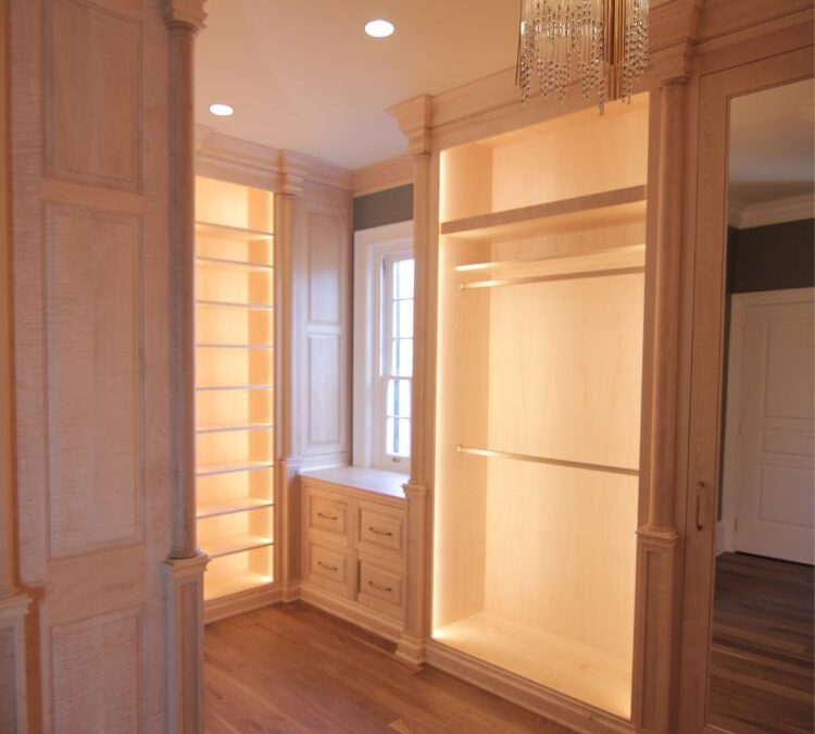 A Room of One’s Own: Custom Curly Maple Dressing Room